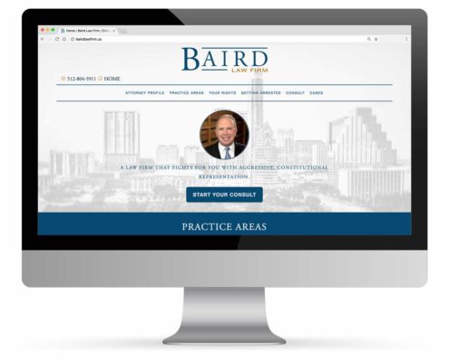 Baird Law Firm Website Portfolio