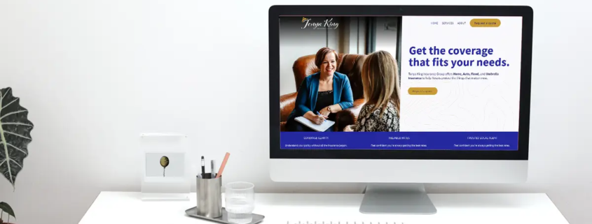 Tonya King Insurance Website Portfolio
